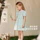 英氏（YEEHOO）女童連衣裙夏季短袖純棉碎花裙新中式女寶裙子公主裙