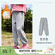 茵曼女童運(yùn)動(dòng)休閑褲子2025春秋冬新款兒童中大童寬松抗起球長(zhǎng)褲女寶寶 冬款-花灰色（遠(yuǎn)紅外發(fā)熱） 150
