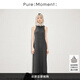 Pure:Moment:24年春夏新品商場同款深灰連衣裙4F3290331 深灰 M