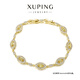XUPING旭平首飾S1合金簡約百搭手鏈?zhǔn)罪椛斩Y物送女士飾品 6號(hào)色青黃色 約17+2cm