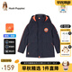 暇步士（Hush Puppies）童裝兒童男小童冬裝新款兒童厚外套保暖舒適三防面料時尚休閑外套 藏藍(lán) 120 cm