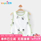 優(yōu)奇寶寶琵琶衣夏季嬰兒衣服夏天薄款肚兜哈衣背心純棉夏裝洋氣小熊貓