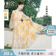絲柏舍【明星同款】法式碎花連衣裙2025春夏新款女裝度假風(fēng)收腰長(zhǎng)裙