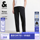 杰克·瓊斯（JACK&JONES）25年男裝秋季休閑褲男百搭松緊腰商務(wù)長(zhǎng)褲萊賽爾親膚品牌褲子男士 E40黑色 31 175