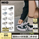 MIO【宋亞軒同款】米奧小白休閑鞋厚底板鞋運(yùn)動(dòng)情侶溶解女鞋男老爹鞋 黑/白色 （嚴(yán)浩翔同款） 37