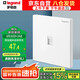 羅格朗（LEGRAND）開關(guān)插座面板 仕典系列玉蘭白色墻壁插座 86型六類網(wǎng)線插座