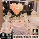 德雙曼求婚布置室內七夕情人節禮物浪漫客廳表白布置儀式感求婚道具套裝 【愿得一心人】超豪華版求婚