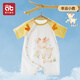 愛(ài)貝迪拉嬰兒衣服連體短袖半袖春夏薄款幼兒小孩開(kāi)空調男寶寶女外出短褲 【春夏連體衣】幸運小鹿 73cm （建議16-20斤）