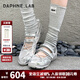 DAPHNE LAB方糖機(jī)能芭蕾鞋 瑪麗珍網(wǎng)面透氣女鞋 25年新款夏季休閑運動鞋 銀色 【口碑爆款】 38