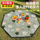 云珀六角野餐墊防潮加厚便攜戶(hù)外露營(yíng)沙灘草地野炊防水墊子帳篷地墊 【升級超聲波】自然世界 216*216cm六層加厚/特大號/可坐8人躺5人