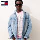 TOMMY JEANS25新款秋冬男女純棉美式復(fù)古風(fēng)后背大旗標(biāo)刺繡牛仔外套21242 牛仔藍(lán)1A5 L （推薦：155-170斤）