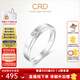 CRD克徠帝【現(xiàn)貨閃發(fā)】鉆戒鉑金鉆石戒指鉆石男戒婚戒 【Q00600-2】鉑金 男戒約8分