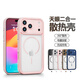 斯幻柯適用蘋果17Pro手機殼磁吸iphone17pro保護套散熱17pro手機殼蘋果17pro手機殼防摔天使眼二合一粉