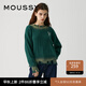moussy 新品非正式學(xué)院風(fēng)短款美式套頭毛衣028GAZ70-5450 030綠色 均碼
