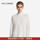 FALCONERI【羅茜同款】女士經(jīng)典休閑寬松舒適高領毛衣山羊絨針織衫DML428J 白色-8005 XS