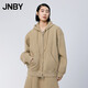 JNBY/江南布衣春秋毛針織衫舒適寬松休閑連帽開(kāi)襟開(kāi)衫長(cháng)袖5O1310240