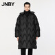 JNBY/江南布衣【波朗尼】秋冬中長(cháng)款羽絨服女水波紋連帽5OAC12630
