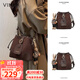 viney牛皮包包女包休閑水桶包通勤斜挎單肩包生日禮物高級感送女友老婆