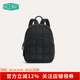 BAGSMART迷你雙肩包女輕便旅行通勤小眾設(shè)計小背包雙肩包旅行包書包初中生 炭黑