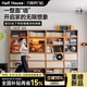 小半家具實(shí)木單個(gè)書柜北歐櫻桃木書房展示柜自由組合柜客廳滿墻收納柜 80CM經(jīng)典柜-洞洞款