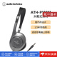 鐵三角（Audio-technica）【日本直郵】頭戴式有線(xiàn)耳機 音樂(lè )電影觀(guān)賞用 智能手機用 便攜式耳機 ATH-P100M【灰色】