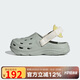 阿迪達(dá)斯 （adidas）男女童休閑涼鞋運(yùn)動透氣洞洞鞋沙灘鞋JS3729 銀色  39 