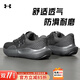 安德瑪（Under Armour）男鞋跑步鞋2025夏季新款大碼運動(dòng)鞋戶(hù)外健身耐磨低幫透氣休閑鞋子 黑色 42
