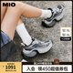 MIO【戚薇同款】米奧透氣老爹鞋厚底增高休閑運(yùn)動(dòng)鞋輪胎鞋女鞋網(wǎng)面鞋 灰/白/黑色 37