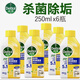 滴露洗衣機(jī)清潔劑除菌除垢清洗洗衣機(jī)槽深度專用檸檬味除菌液 檸檬味250ml【6瓶】
