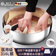 WCZ德國(guó)不銹鋼和面盆加深揉面盆家用廚房打蛋洗菜發(fā)面盆湯盆 【24cm加深加厚】醫(yī)用級(jí)316和面盆