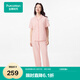 全棉時代女士睡衣7A抗菌軟彈針織帶杯墊家居服