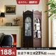森美匠心法式實(shí)木旋轉(zhuǎn)書架復(fù)古收納柜轉(zhuǎn)角置物繪本架360度儲物立柜展示柜 愛麗絲旋轉(zhuǎn)書柜