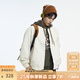 KAMA卡瑪工裝風(fēng)立領(lǐng)夾克2025新款秋季男裝拉鏈口袋立體剪裁外套 米白 L