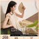三彩【花影浮光】2025夏季新款新中式不規(guī)則連衣裙長裙寬松優(yōu)雅C
