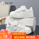 SNOOPY史努比童鞋兒童運(yùn)動(dòng)鞋春秋季新款男女板鞋透氣減震耐磨休閑跑步鞋 白色 32 碼適合腳長(zhǎng)19.2-19.7cm