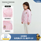 Teenie Weenie Kids小熊童裝25年夏新款男女寶寶連帽條紋長袖薄外套 粉色 100 cm