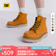 CAT卡特新品女士戶外經(jīng)典彩色女靴牛皮高幫休閑鞋馬丁靴七夕禮物 棕色 38