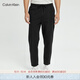 Calvin Klein Jeans秋季男士簡(jiǎn)約順色ck字母刺繡抽繩修身微彈休閑褲J320786 BEH-太空黑 M