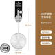 茶花（CHAHUA）長(cháng)柄304不銹鋼帶鉤子線(xiàn)漏15.5cm食品級不銹鋼漏勺加厚勺子火鍋勺