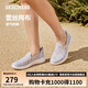 斯凱奇（SKECHERS）單鞋女鞋夏季蕾絲網(wǎng)面透氣健步鞋平底淺口百搭軟底休閑鞋896020