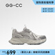 GG-CC春季新款潮流厚底老爹鞋增高擦色做舊ins運動鞋休閑鞋女G25U8611 冰川灰 37