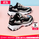 斯凱奇（Skechers）女鞋25秋季新款厚底增高老爹鞋透氣休閑鞋潮流時(shí)尚經(jīng)典復古熊貓鞋 小粉熊/奶茶熊/熱銷(xiāo)款/曬圖返5 38 內長(cháng)250mm