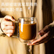 維艾（Newair）高硼硅玻璃杯水杯雙層隔熱牛奶咖啡杯豆?jié){耐高溫女高顏值帶把手蓋 雙層隔熱460ml【帶蓋】