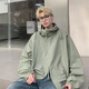 迪伽達防曬衣男夏季新款日系潮流涼感透氣戶(hù)外寬松舒適簡(jiǎn)約登山防曬外套 MF-F16綠色 XL