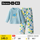 蕉內絨絨320H兒童睡衣男女童加絨秋冬季長(cháng)袖長(cháng)褲寶寶大童保暖家居套裝 冰霜藍 120