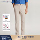 TOMMY HILFIGER【斜紋微肌理】秋冬男裝府綢直筒半松緊腰西褲休閑長(cháng)褲32819 米白色AEV -直筒版-府綢-正常拍 34 （2.7尺）