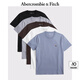 ABERCROMBIE & FITCH男裝25夏季新款5件組合套裝經(jīng)典小麋鹿重磅短袖T恤KI124-5045 灰色多色 L (180/108A)