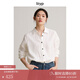 旅途原品ltyp 進(jìn)口28支100%精梳麻經(jīng)典襯衫 休閑百搭文藝襯衣女秋 荼白色 L