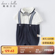 davebell戴維貝拉童裝夏裝新生兒爬服嬰兒男寶寶連體衣洋氣哈衣DB2220946藏青色100cm