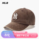 MLB棒球帽子夏季復(fù)古水洗做舊軟頂鴨舌帽25春新款3ACPVV45N-50BRS
